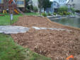 Bio-retention Coir logs installed